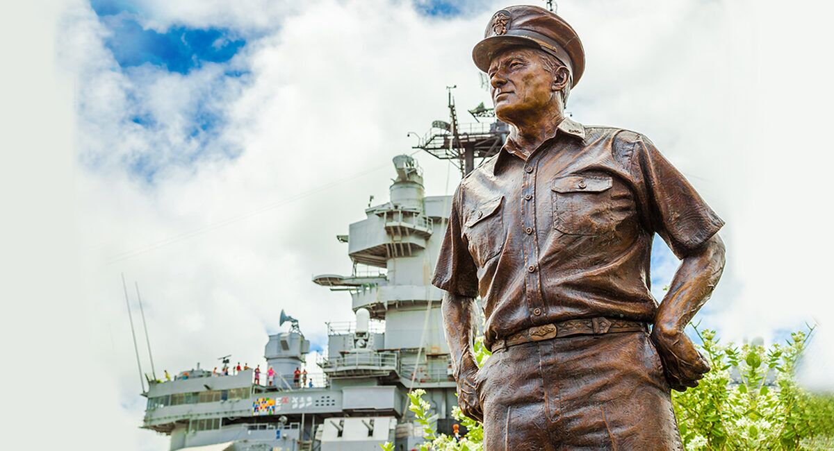 Statue of Admiral Chester W. Nimitz