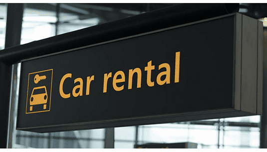 A car rental near the Honolulu International Airport.